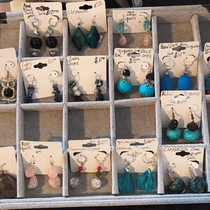 Natural stone earrings